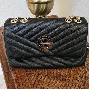 Black Quilted Leather Shoulder Bag